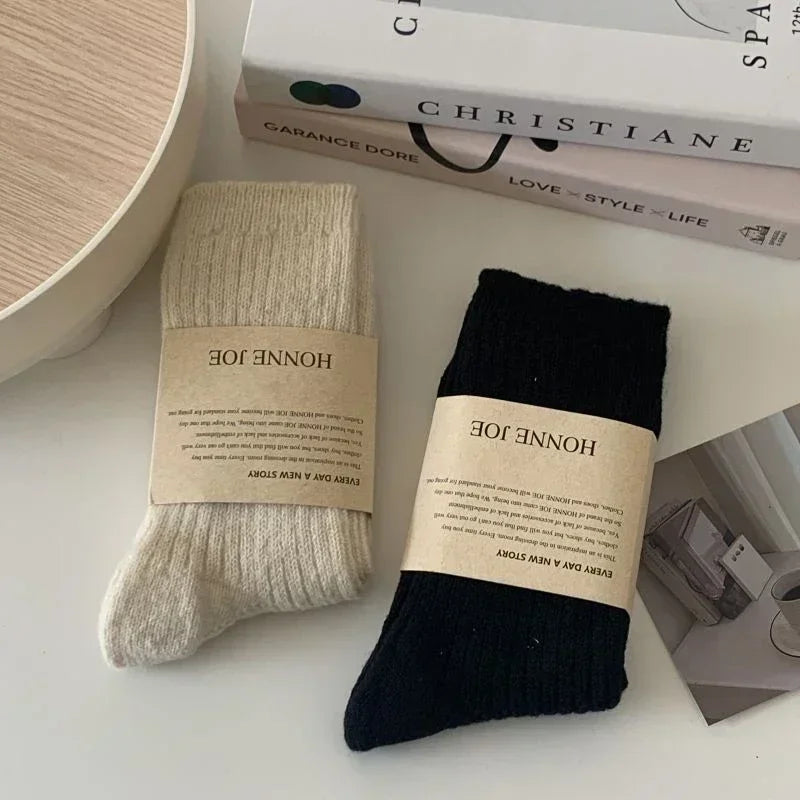 Winter Cashmere Wool Women’s Crew Socks