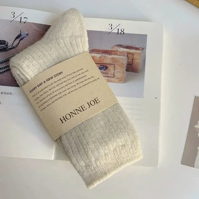Winter Cashmere Wool Women’s Crew Socks