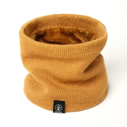 Ultra-Warm Winter Snood Scarf – Unisex Knitted Neck Warmer & Full Face Mask with Plush Lining