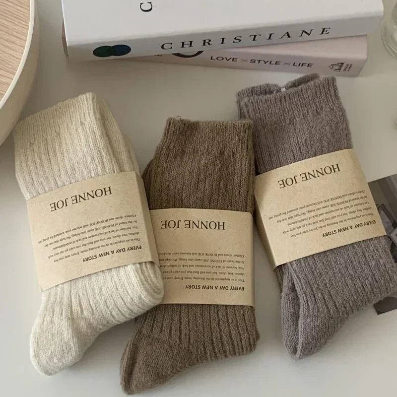 Winter Cashmere Wool Women’s Crew Socks