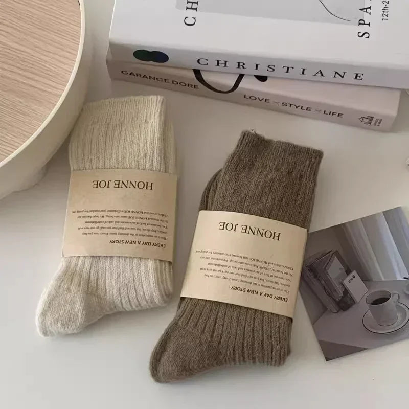 Winter Cashmere Wool Women’s Crew Socks