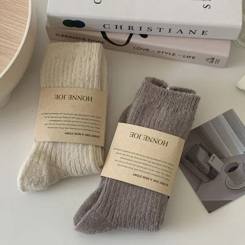 Winter Cashmere Wool Women’s Crew Socks